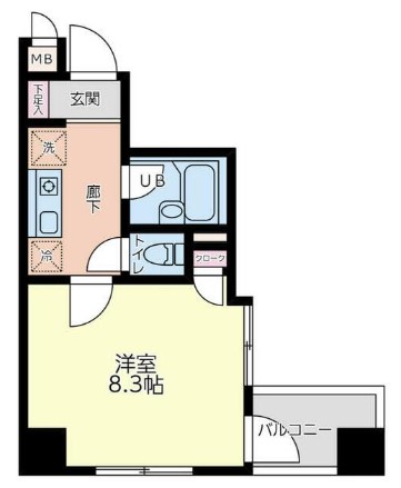 マモール川崎Ⅱの間取り