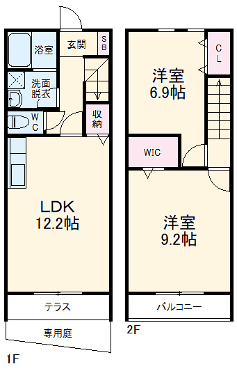 LAMINA東海岸の間取り