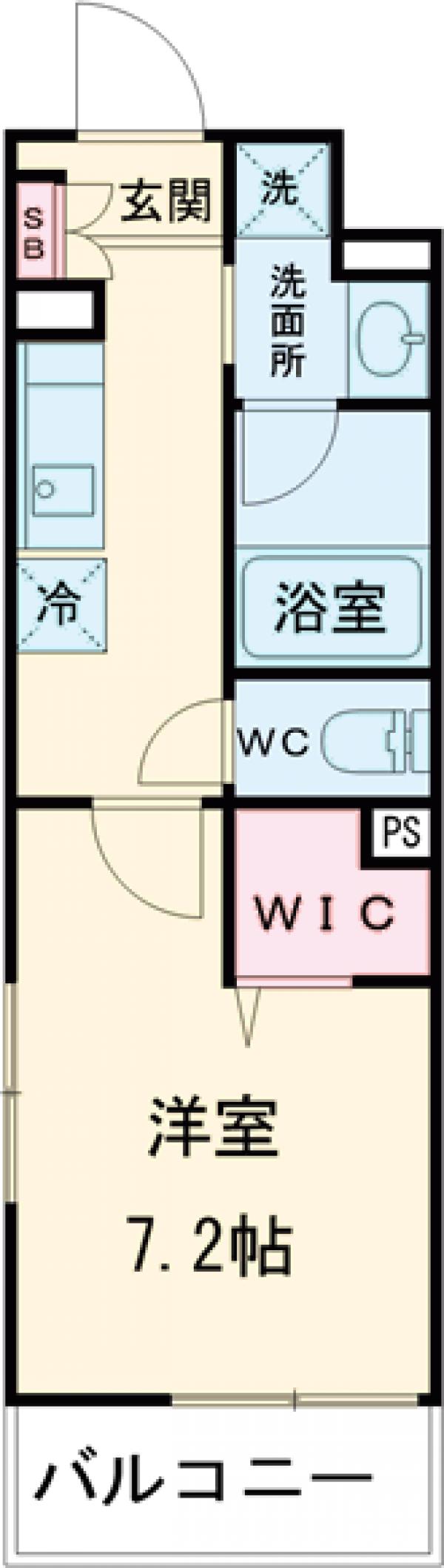 アジロハイツ・306号室の間取り