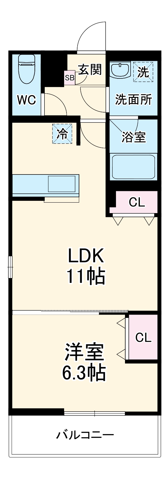 リブリ・クラージュの間取り