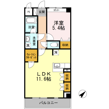 charcoalの間取り