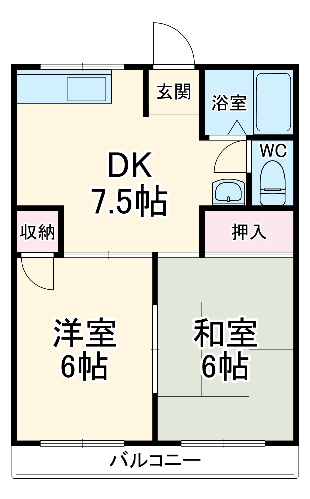 シティハイムマウンテンの間取り