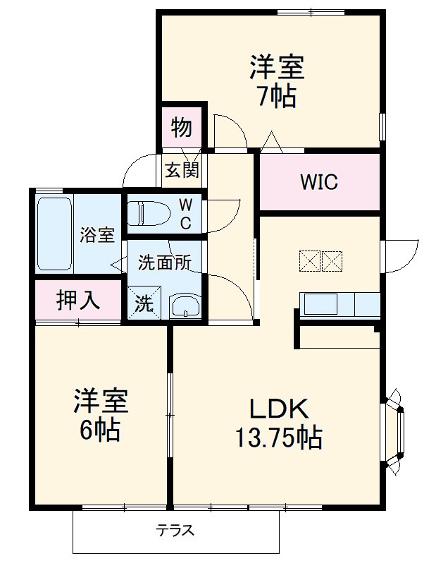 ラフォーレ皇山の間取り