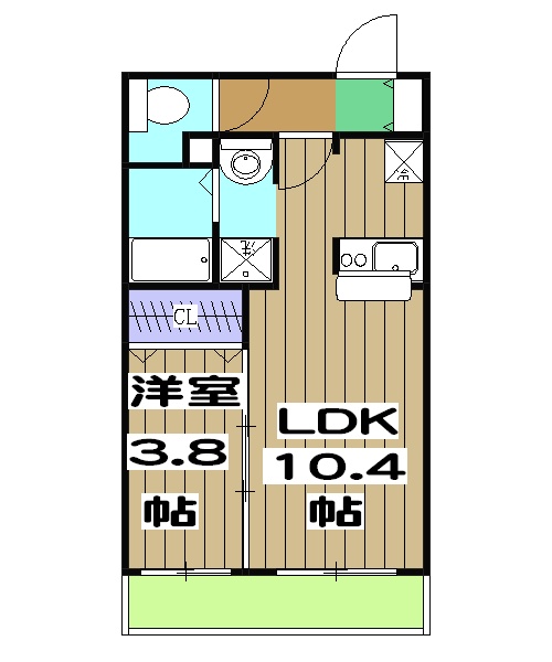 ハピネスクエア桂の間取り