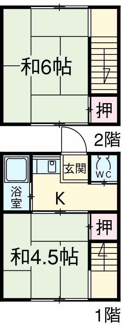 長山アパートの間取り