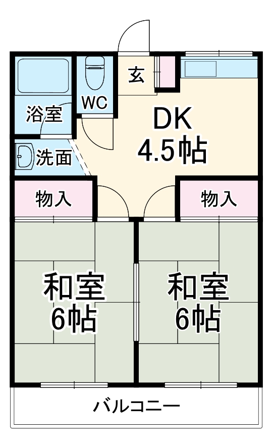 小井沼コーポの間取り