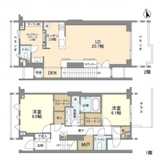 瀬田の杜 Garden&Terrace C棟の間取り