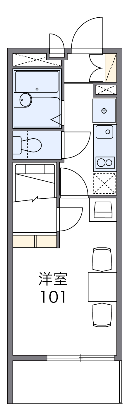 レオパレスアガイティーラの間取り