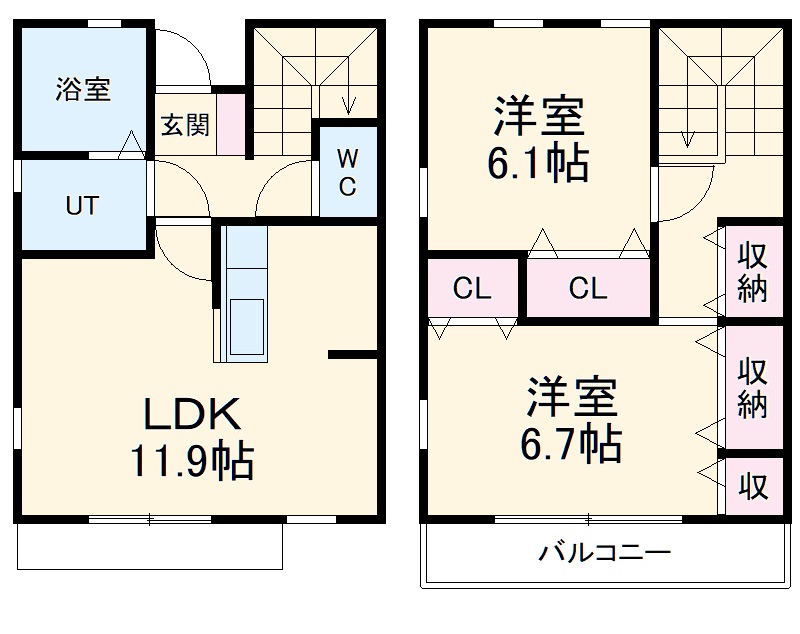 ファミーユBの間取り