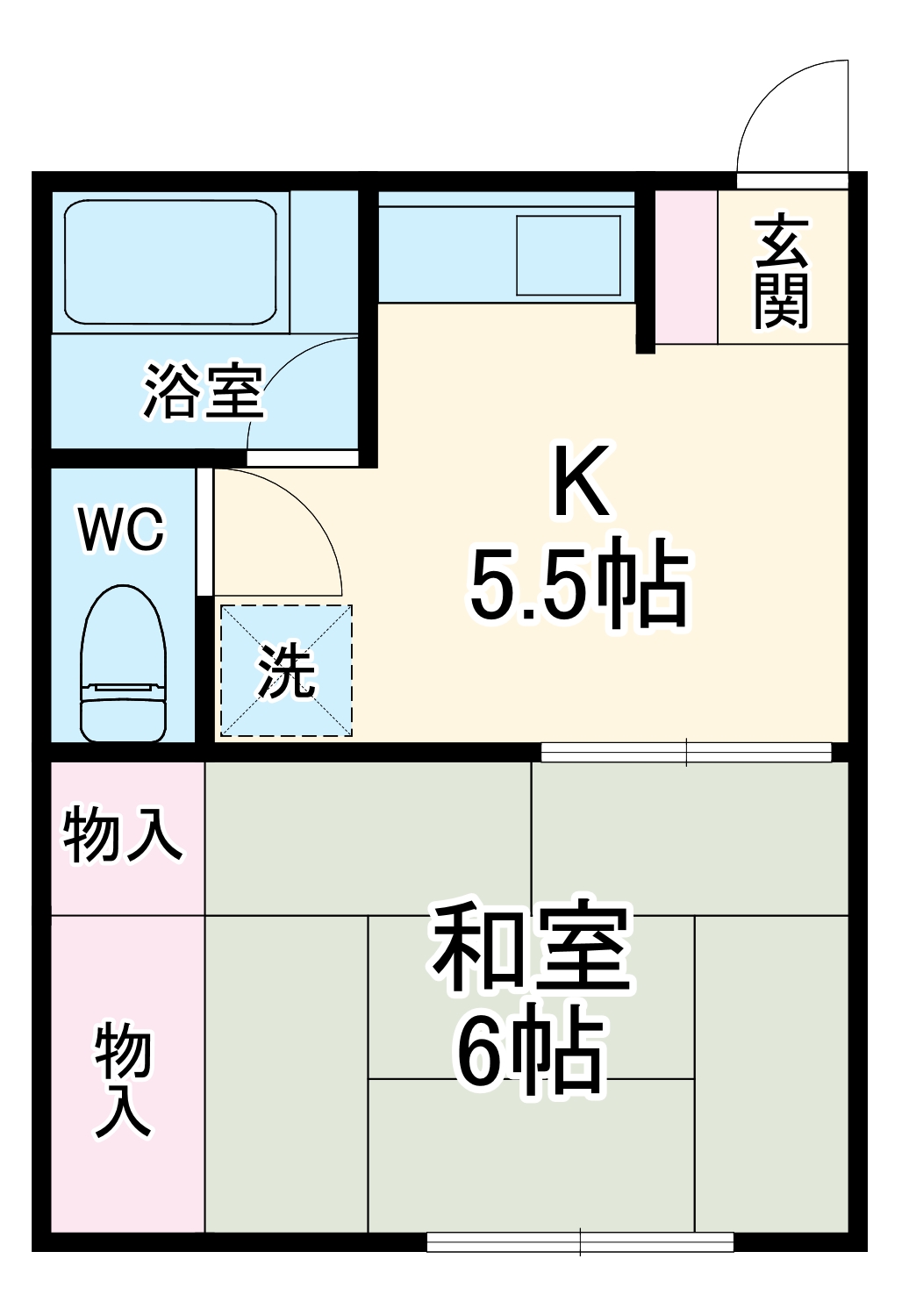 かえで荘の間取り