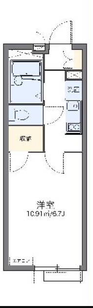 レオパレスサニー川崎の間取り