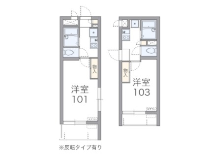 レオパレスヒルサイド松尾Ⅱの間取り