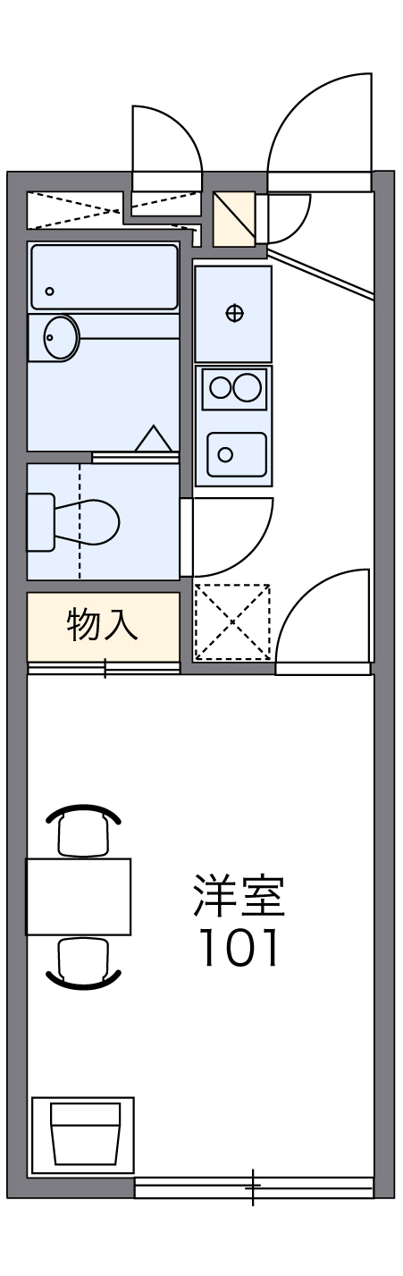 レオパレスカシェートの間取り