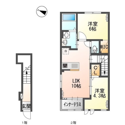 シャルムB棟の間取り