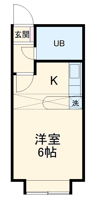 ベルピア辻堂第1-1の間取り