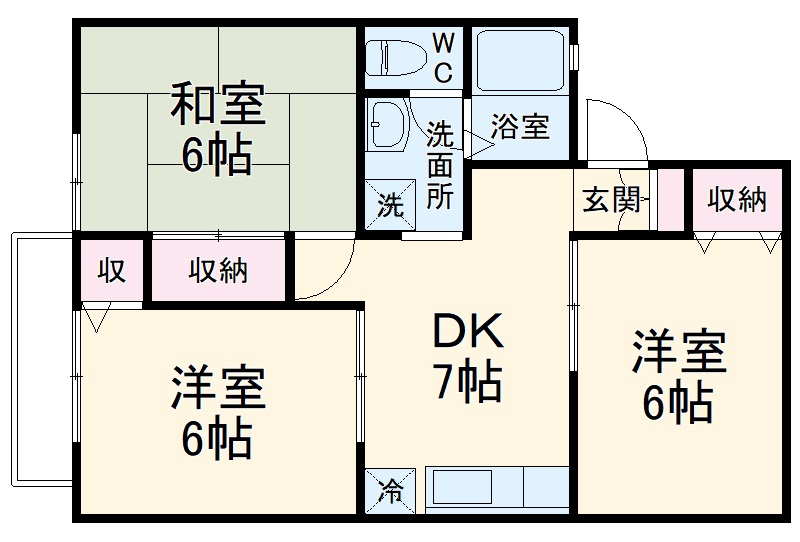 湘南サンライズガーデンⅡの間取り