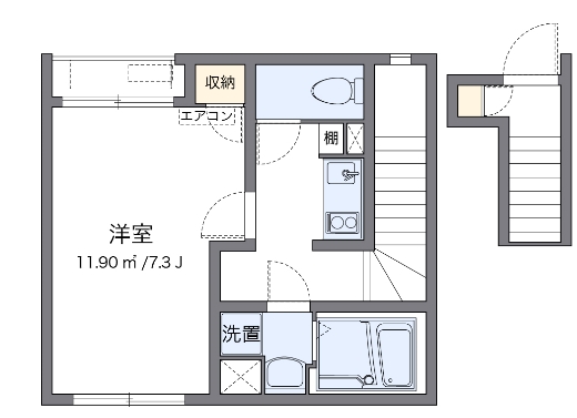 レオネクストジャルディーノBの間取り