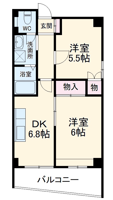 岩国ハイムの間取り