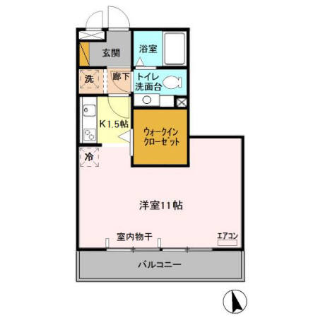 グランドセントレア888 Aの間取り