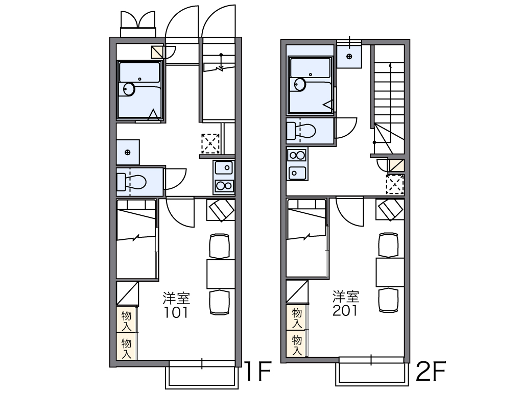 レオパレス拓の間取り
