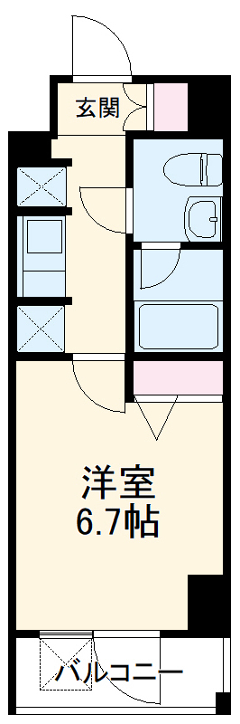 四つ木の完工年月(2017年11月)築の賃貸マンションの間取り