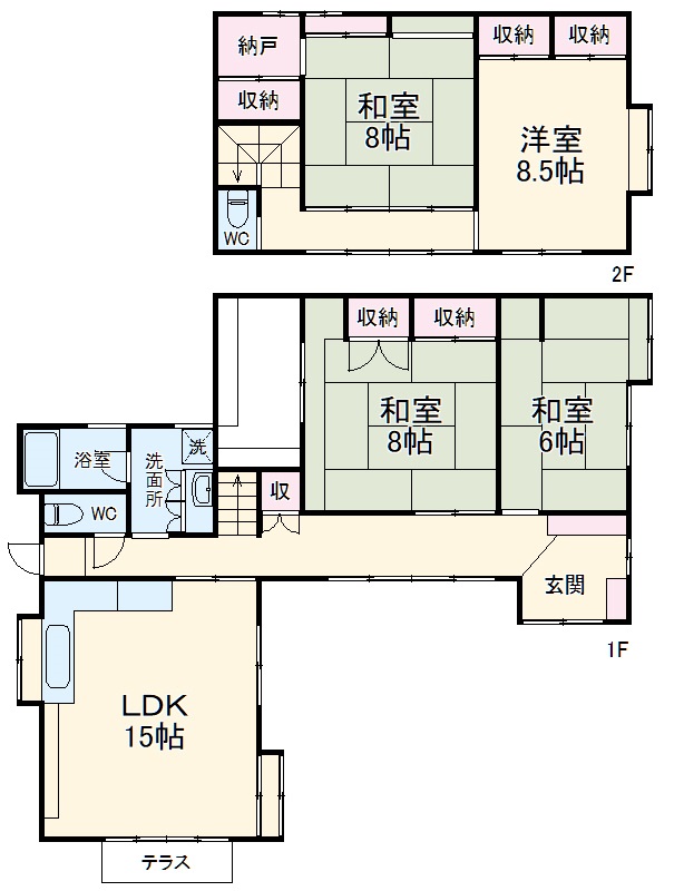 江原聖隷の傍戸建の間取り