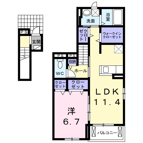 エスペランス・Ⅰの間取り
