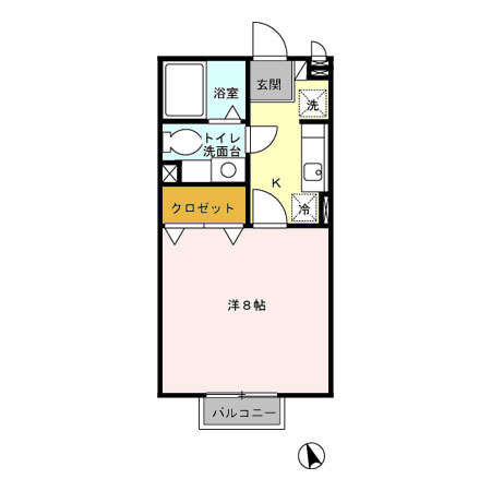 ナカイパレス Aの間取り