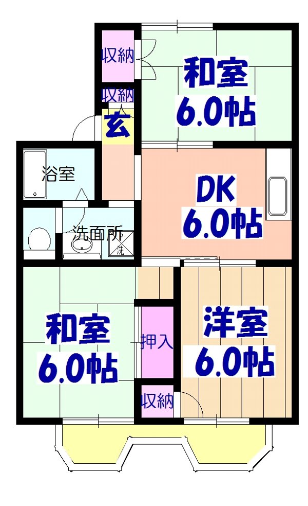 ネオハイツ伊藤の間取り