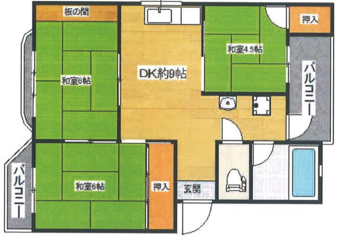 第2曽根団地の間取り