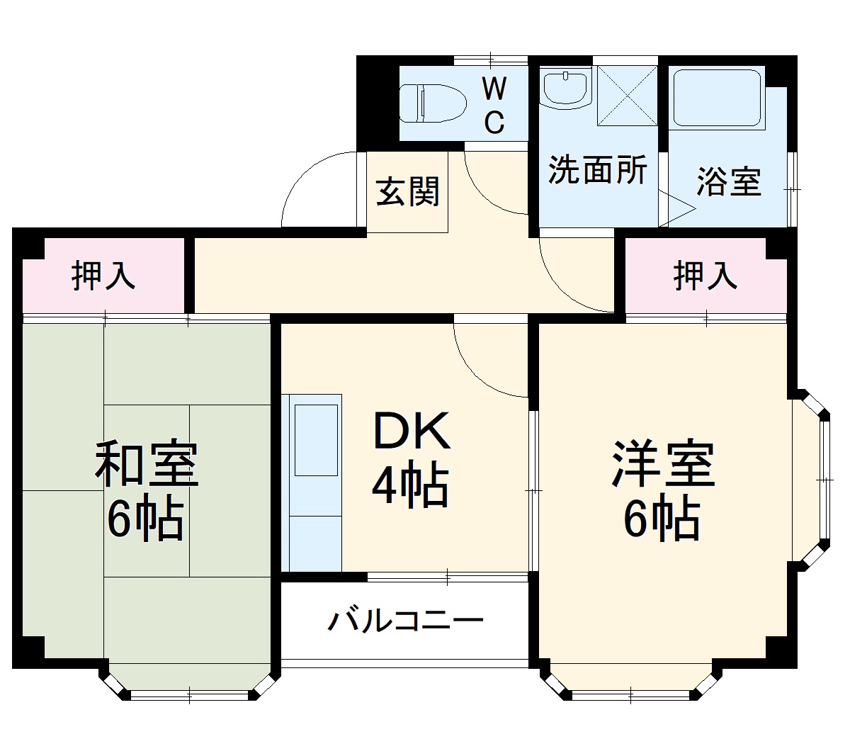 早川コーポⅡの間取り