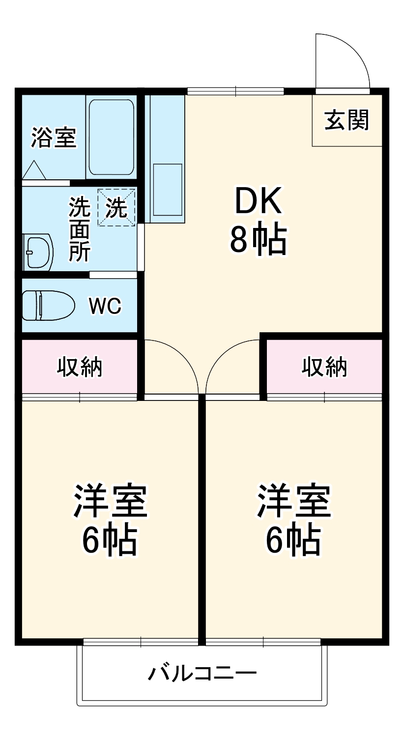 パディントン駅南Ⅱの間取り