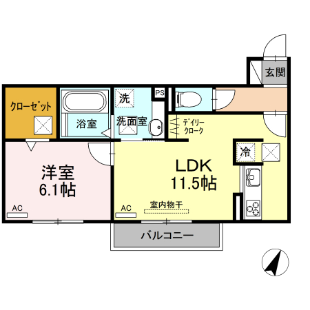 ヴィラ・ロワイヤル 六番館の間取り