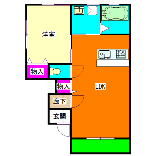 トビイシ P棟の間取り