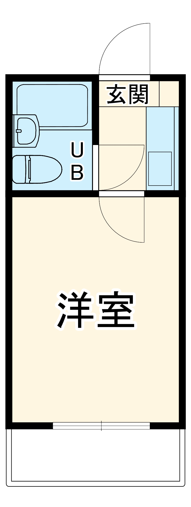 レジデンスカープ厚木の間取り