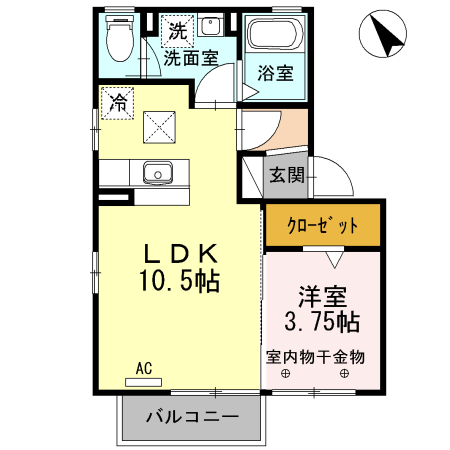シェ・リールAokiーAの間取り