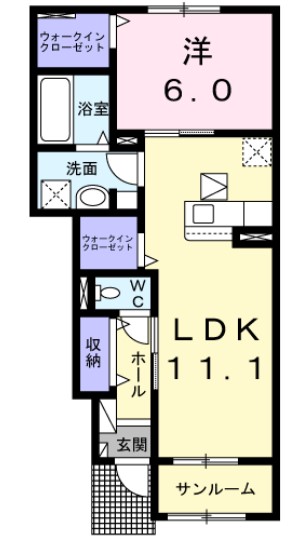 リメインαの間取り