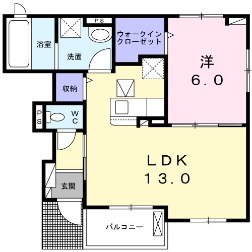 メゾンHIRAの間取り