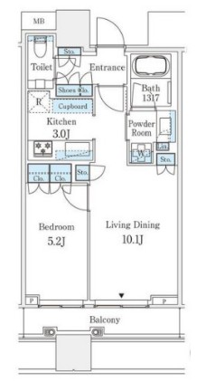パークコート渋谷ザタワーの間取り