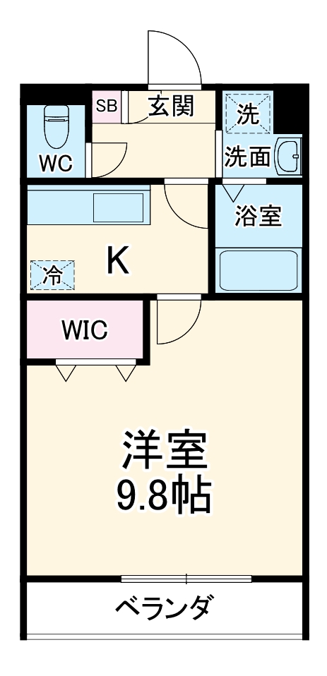 キャピタル蒲生の間取り
