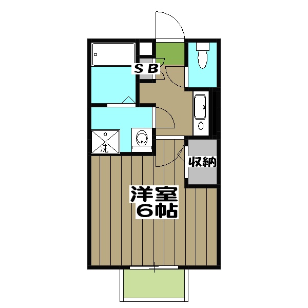 コート桂・203号室の間取り