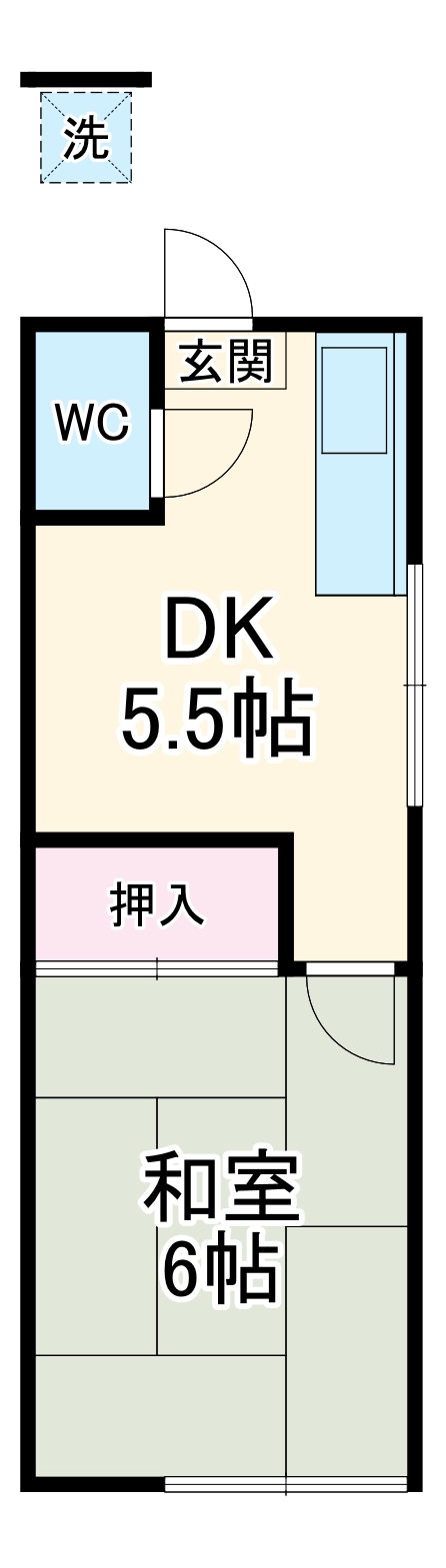 たちばな荘の間取り