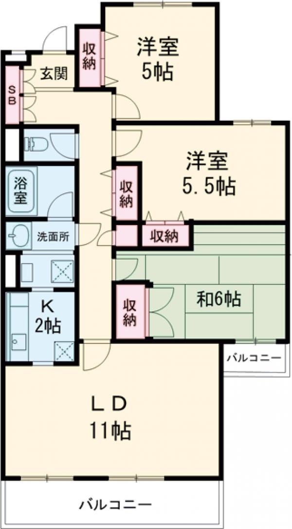 ベル富士見丘の間取り