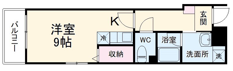 レオ伍拾八番館の間取り