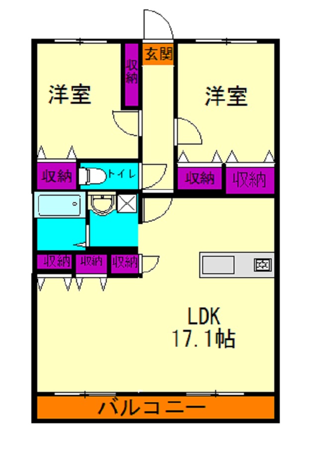 ヴェルビラージュの間取り