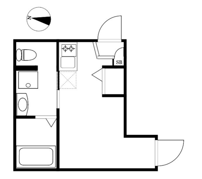 アンジェ蒲田の間取り