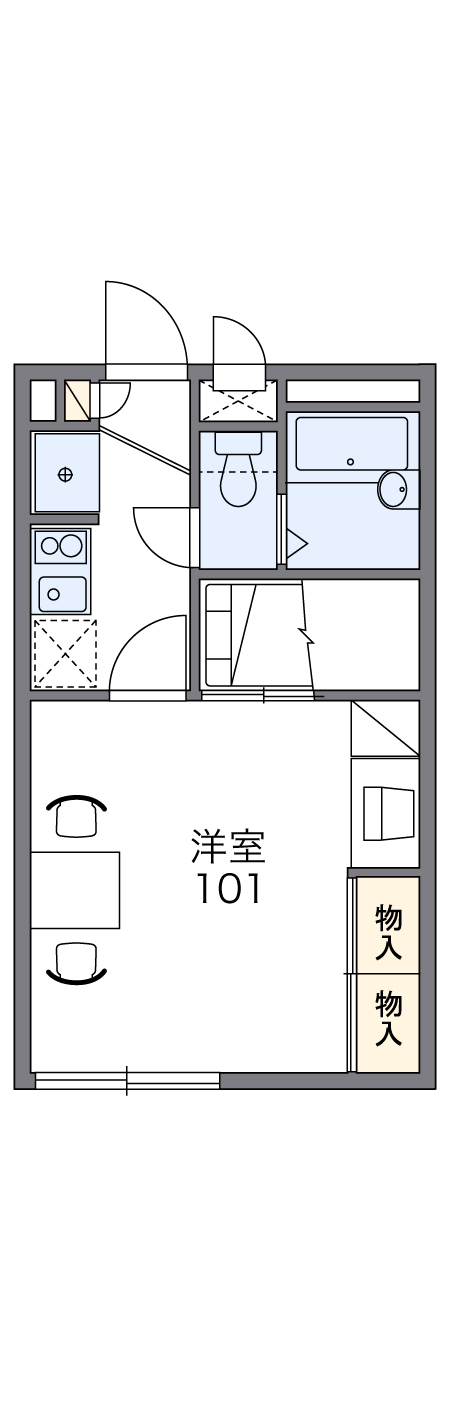 レオパレスKOTOBUKI Ⅱの間取り
