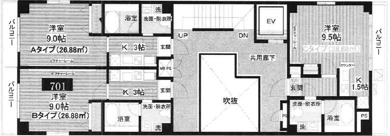 SPERANZAの間取り