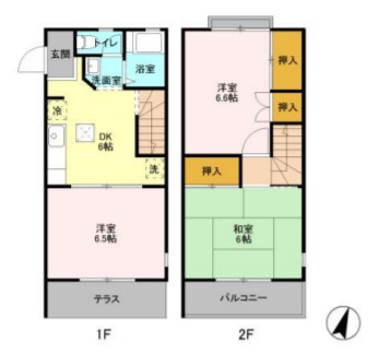 スカイハイツ池田Gの間取り