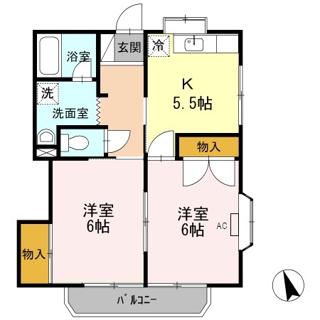 メゾンK Vの間取り